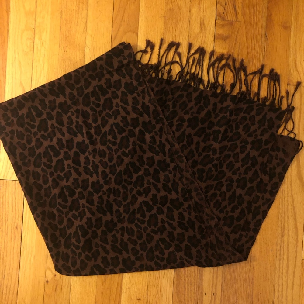 Animal print winter scarf